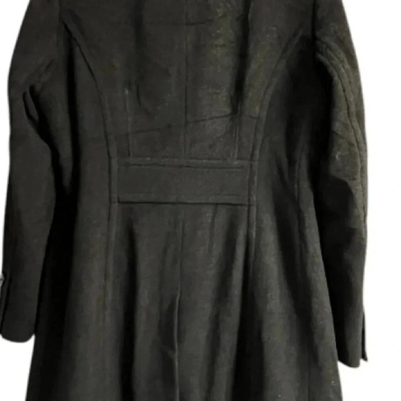 Anne Klein Wool Cashmere Blend Black Button-Up Coat, Women’s Size 12 - Picture 5 of 10